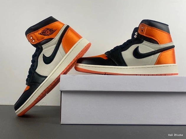 Popular 294 AV3725- Womens Retro Satin Jordan 1 Air Backboard Shattered 3716 1020